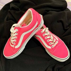 💞 Vans Old Skool Neon Knockout Pink Sneakers 💞
